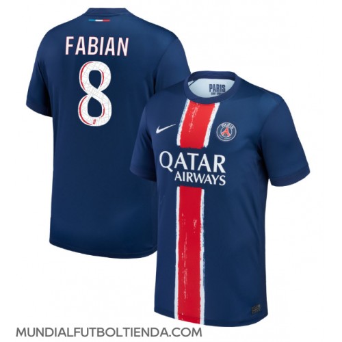 Camiseta Paris Saint-Germain Fabian Ruiz #8 Primera Equipación Replica 2024-25 mangas cortas